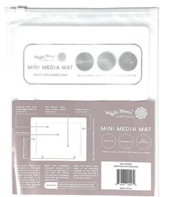 img 2 attached to Waffle Flower Mini Media Mat: Portable Craft Mat - Non-Slip, Waterproof, and Heat-Resistant - Ideal for Travel Crafting!