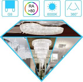 img 3 attached to 💡 Non-Dimmable Winshine Daylight Chandeliers - Comparable Lighting Solution