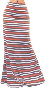 img 2 attached to 👗 Vivicastle Women's Clothing: Asymmetric Striped X Large Skirts for Women