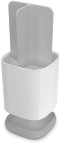 img 2 attached to 🪥 EasyStore Toothbrush Holder Bathroom Storage Organizer Caddy - Joseph Joseph 70509, Small Size, Gray