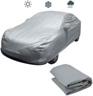 🚗 sakaki car cover outdoor full protection | uv, windproof, dustproof, scratch resistant | universal sedan size 175"-190" | silver logo