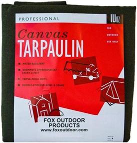 img 1 attached to 🏕️ Fox Outdoor Products OD Canvas Tarp: Durable and Reliable Protection for Outdoor Adventures