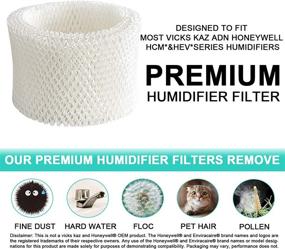 img 1 attached to 🔍 LBLVBNEWD Replacement Humidifier Wicking Filters Compatible with Honeywell HAC-504 and HAC-504AW, Filter A - HCM-350, HCM-300T, HCM-600, HCM-710, HCM-315T