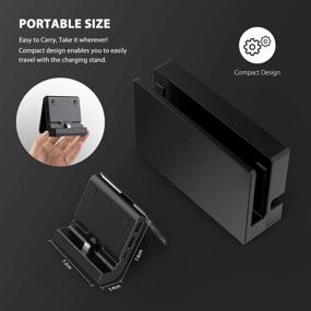 img 1 attached to 🔋 Portable Multi-Angle Charging Dock for Switch and Switch Lite: Nolansend Charging Stand with USB and Type C Ports