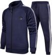tracksuit full zip jogging running training men's clothing logo