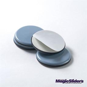 img 2 attached to 🔮 Magic Sliders 4060 Series 4PK2-3/8 RND Slide Disc, 1, Gray: Effortless Gliding for Furniture on Any Surface