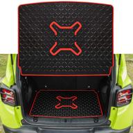 🚘 premium bonbo trunk cargo liner mat for jeep renegade 2015-2021: custom fit, eco-friendly rubber, heavy duty, all-weather guard, odorless protection logo