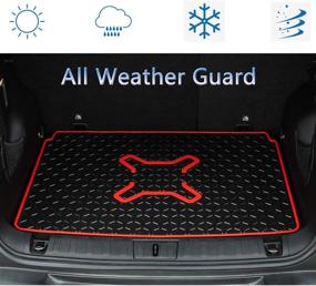 img 3 attached to 🚘 Premium Bonbo Trunk Cargo Liner Mat for Jeep Renegade 2015-2021: Custom Fit, Eco-Friendly Rubber, Heavy Duty, All-Weather Guard, Odorless Protection