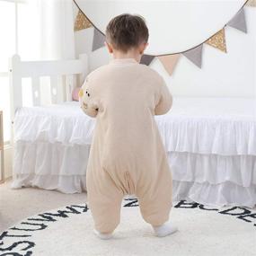 img 1 attached to 🐻 Mosebears Baby Winter Sleeping Bag with Legs | Baby Sleep Sack for Toddler 2.5 TOG | Bear Design | Size 90 (Baby Height 31-38 inches)