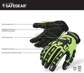 img 2 attached to SAFEGEAR Impact Reducing Mechanics Gloves Large