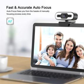 img 1 attached to High-Definition 2021 Youlisn 2K Webcam with Microphone, Ring Light, Auto-Focus, Adjustable Brightness, Plug and Play - USB Streaming Web Camera for Video Conferencing/Calling - Compatible with Desktop, Laptop, PC, Mac