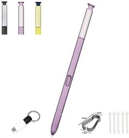 img 3 attached to 🖊️ Galaxy Note 9 Pen Replacement Kit - Stylus for Note 9 - Compatible with N960U/N960+ - Type C Charger + Tip/Nib - Purple