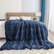 🛏️ cottonblue sherpa weighted blanket 15lbs for adults, ultra soft cozy warm minky weighted blanket, dual sided bedding blanket for winter deep sleep, twin throw blanket - grey, 48''x72'' logo