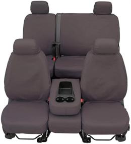 img 2 attached to 🧱 Protective Polycotton Grey Seat Cover for Select Ram Pickup Models - Covercraft SeatSaver Second Row