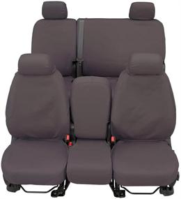 img 3 attached to 🧱 Protective Polycotton Grey Seat Cover for Select Ram Pickup Models - Covercraft SeatSaver Second Row