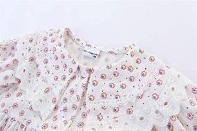 img 2 attached to 👗 Timeless Elegance: Mud Kingdom Toddler Vintage Collar Dresses for Girls' Clothing