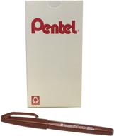 перо pentel arts sign pen touch для живописи, рисования и художественных принадлежностей. логотип