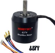 hobbysky 6374 170kv 190kv brushless outrunner belt motor: ultimate performance for diy electric skateboards, bikes & surfboards (8mm /10mm shaft) logo