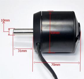 img 3 attached to Hobbysky 6374 170KV 190KV Brushless Outrunner Belt Motor: Ultimate Performance for DIY Electric Skateboards, Bikes & Surfboards (8mm /10mm Shaft)