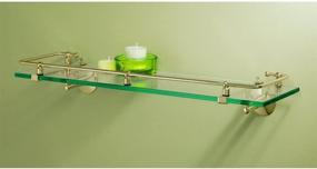 img 3 attached to Enhance Your Space with the Gatco 1438 Glass Railing Shelf in Elegant Brass Finish