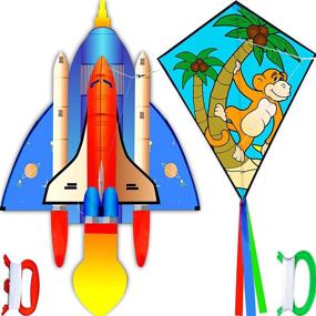 img 4 attached to HENGDA KITE 2 Cartoon Spaceship Diamond