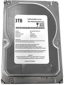 img 2 attached to 📁 High Performance WL 3TB 7200RPM 64MB Cache SATA 6.0Gb/s 3.5" Desktop Hard Drive with 1 Year Warranty - Ideal for Server, RAID, NAS, DVR & Desktop PC