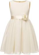 👗 chiffon ruffled summer bridesmaid dresses for girls - perfect wedding attire logo