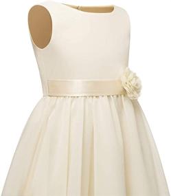 img 3 attached to 👗 Chiffon Ruffled Summer Bridesmaid Dresses for Girls - Perfect Wedding Attire