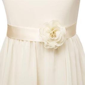 img 2 attached to 👗 Chiffon Ruffled Summer Bridesmaid Dresses for Girls - Perfect Wedding Attire