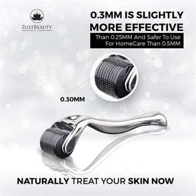 img 1 attached to 🌟 ZUSTBEAUTY All-In-One Skin Care System: Derma Roller Kit + Organic Vitamin C Serum + Soothing Cream for Optimal Face, Hair, Beard, Body, Lip & Stomach Care - 0.3MM Micro Needle Roller with 540 Titanium MicroNeedles