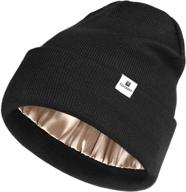 🧣 yanibest womens silk lined knit beanie hat - soft & warm winter hats for women & men logo