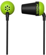 🎧 koss the plug green in-ear headphones: premium sound quality and comfort logo