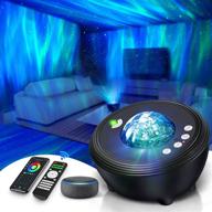 🌌 aurora galaxy projector with bluetooth music speaker for bedroom decor | northern lights star projector with 8 white noises | led party sky light for ceiling | works with alexa, google assistant | improved seo логотип