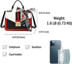 img 2 attached to 👜 Scarleton Handle Satchel H206502 Women's Handbag & Wallet Combination