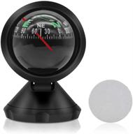 🧭 leagway car compass ball: mini adhesive dashboard compass for precise direction-finding in boats, cars, and trucks logo