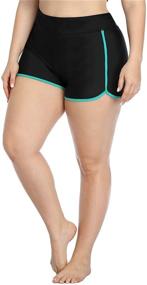 img 4 attached to ATTRACO Boardshorts Womens Waisted Shorts Women's Clothing for Swimsuits & Cover Ups