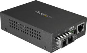 img 4 attached to 🔌 Black StarTech.com MM Fiber Media Converter - 10/100/1000 Network - 550m Range - Gigabit Ethernet - 850nm - Full Duplex (MCMGBSCMM055)