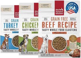 img 4 attached to 🐾 Stock Your Home Grain Free Whole Food Clusters Pet Food Variety Pack: 1 lb Bags, Including Cage Free Chicken, Turkey, and Ranch Raised Beef - by The Honest Kitchen