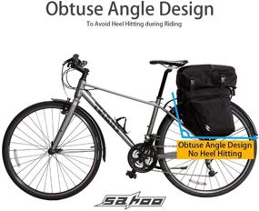 img 2 attached to 🚲 Sahoo 3-in-1 Rear Rack Carrier Trunk Bag: Water-Resistant 37L Bike Panniers with Large Capacity