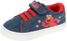 img 3 attached to 👟 Детская обувь Sesame Street: удобная ремешка для мальчиков, которая надежно удерживается