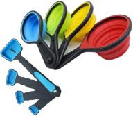 🥄 convenient and vibrant 8-piece silicone measuring cups & spoon set for easy baking tasks logo