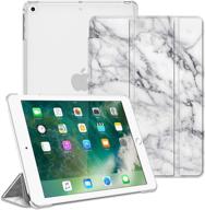 📱 fintie case for ipad 9.7 2018/2017, ipad air 2, ipad air - sleek & protective marble white cover with auto wake/sleep - compatible with ipad 6th & 5th gen logo