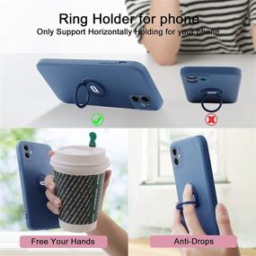 img 2 attached to 📱 ICONFLANG iPhone 12 Case with 360° Ring Holder Kickstand & Magnetic Car Mount Compatibility - Anti-Scratch Shock Absorption Protective Cover for 6.1 Inch Screen