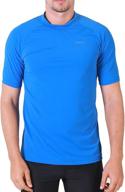 ultimate protection: men's diving rash guard swim shirt - loose fit, quick-dry, upf 50+ logo