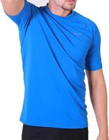 img 2 attached to Ultimate Protection: Men's Diving Rash Guard Swim Shirt - Loose Fit, Quick-Dry, UPF 50+