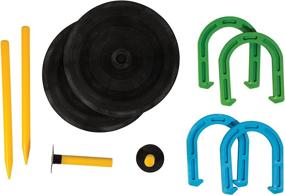 img 2 attached to Franklin Sports Horseshoes: Soft Material for Kids - Beach, Lawn, Indoor, Outdoor, and More