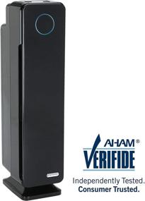 img 4 attached to Germ Guardian True HEPA Filter Air Purifier with UV Light Sanitizer, Effective against Germs, Allergens, Pollutants, Smoke, Dust, Pet Dander, Mold, Odors, Silent 28in 4-in-1 Home AC5300B Air Purifier