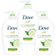 🥒 крем-мыло для рук dove go fresh beauty cream, огурец и зеленый чай - 8,45 жидких унций / 250 мл - упаковка из 3 штук логотип