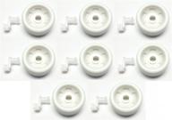 🔧 high-quality 8 pack wd12x271 dishrack rollers for general electric dishwashers - lifetime appliance логотип