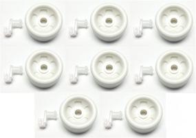 img 2 attached to 🔧 High-quality 8 Pack WD12X271 Dishrack Rollers for General Electric Dishwashers - Lifetime Appliance